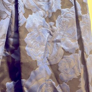 Blue and Black floral cocktail dress